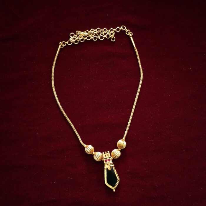 (TC038) GOLD PLATED NAGAPADAM NECKLACE