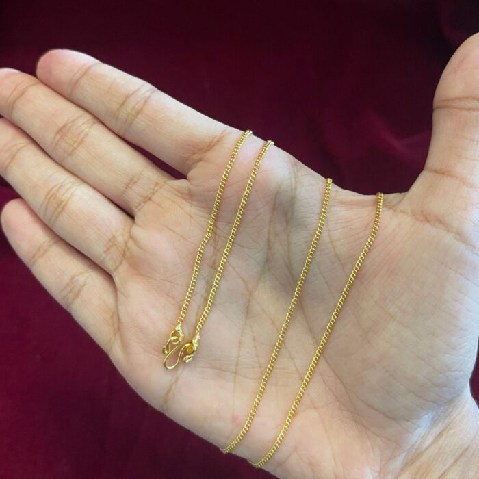 24 INCH GOLD PLATED INVISIBLE GANGULY CHAIN (CH8P041)