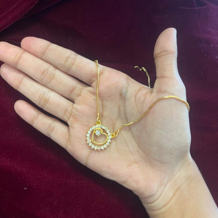 (NECK072) 18INCHS GOLD PLATED NECKLACE