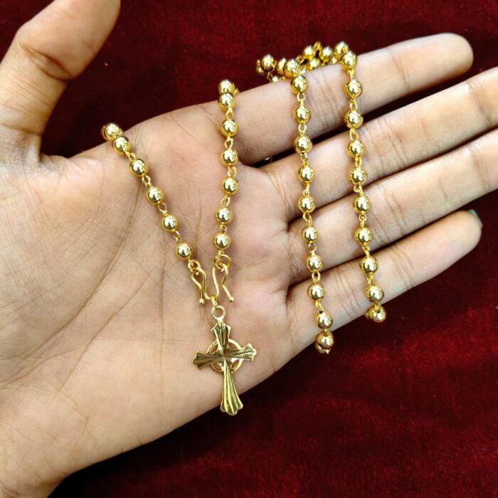 24 INCHES CHAIN WITH CROSS PENDENT