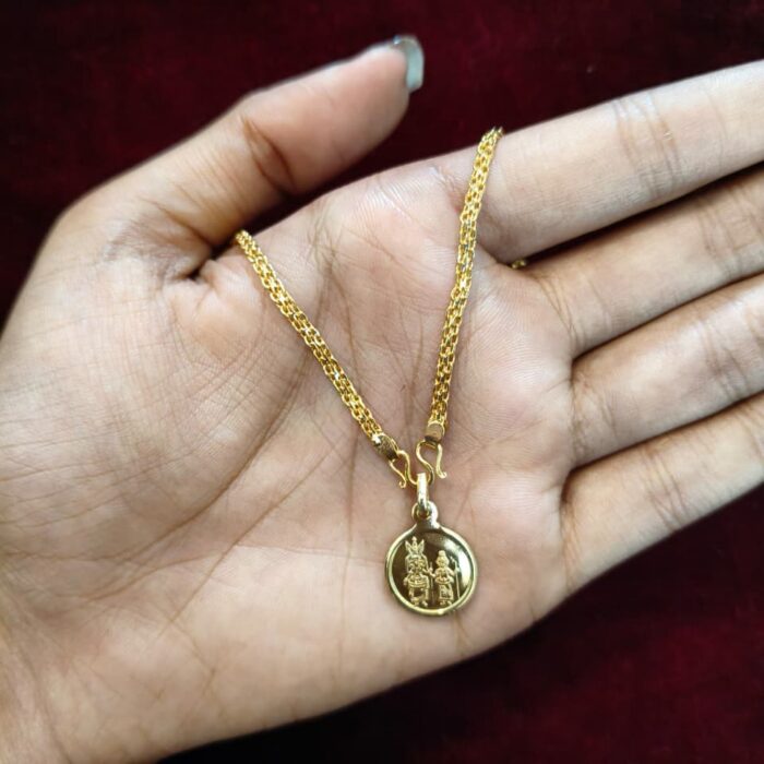 15 INCHES KIDS CHAIN WITH MUTHAPPAN LOCKET