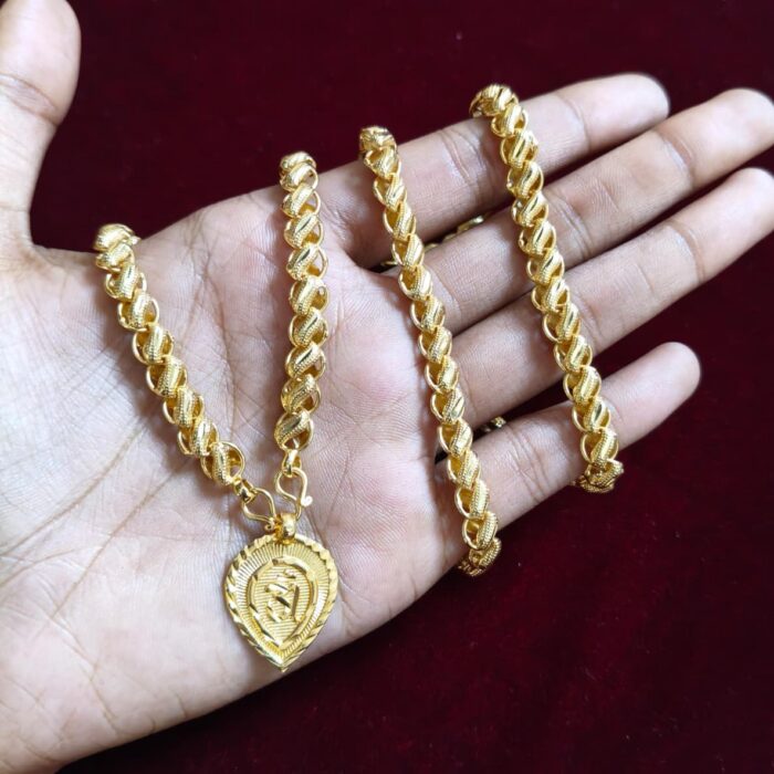 24 INCHES LOTUS CHAIN WITH OHM