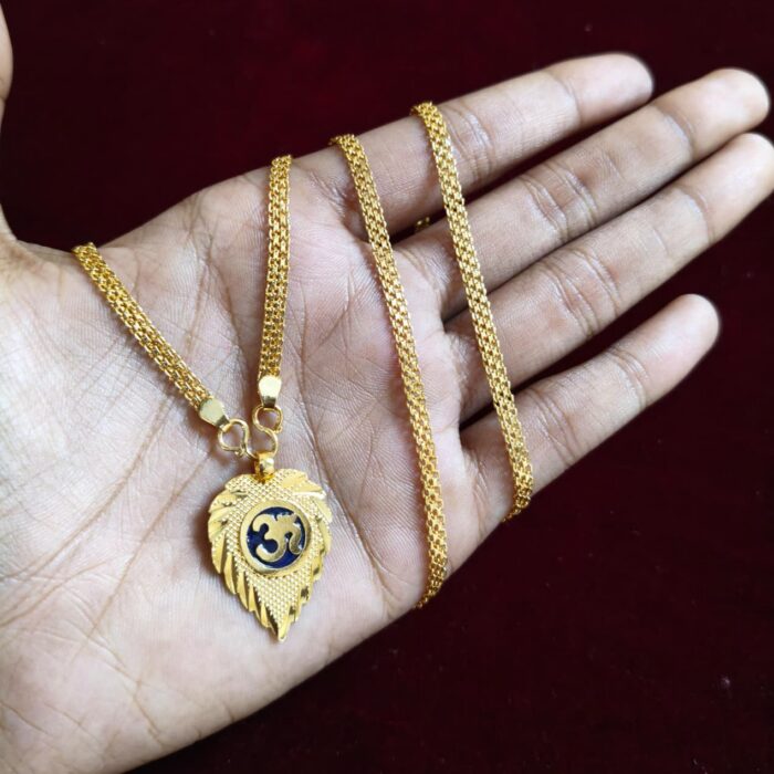 24 INCHES URVASHI CHAIN WITH BLUE OHM