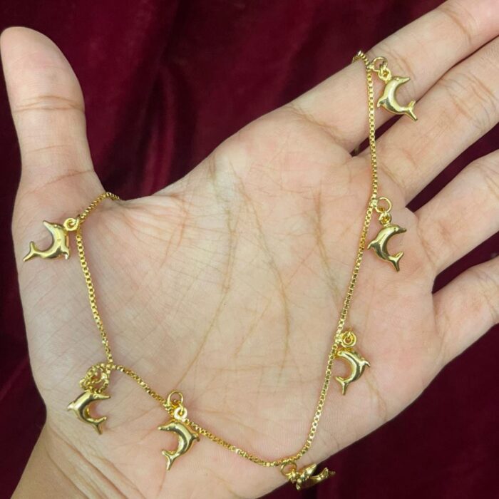 (NECK073) 18INCHS GOLD PLATED NECKLACE