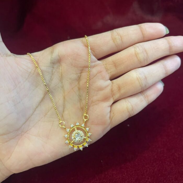 (NECK075) 18INCHS GOLD PLATED NECKLACE