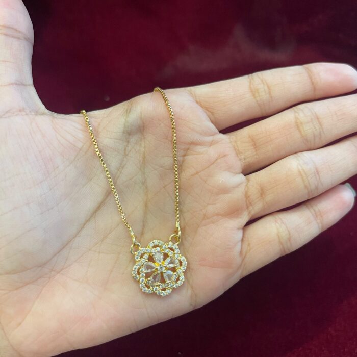 (NECK076) 18INCHS GOLD PLATED NECKLACE